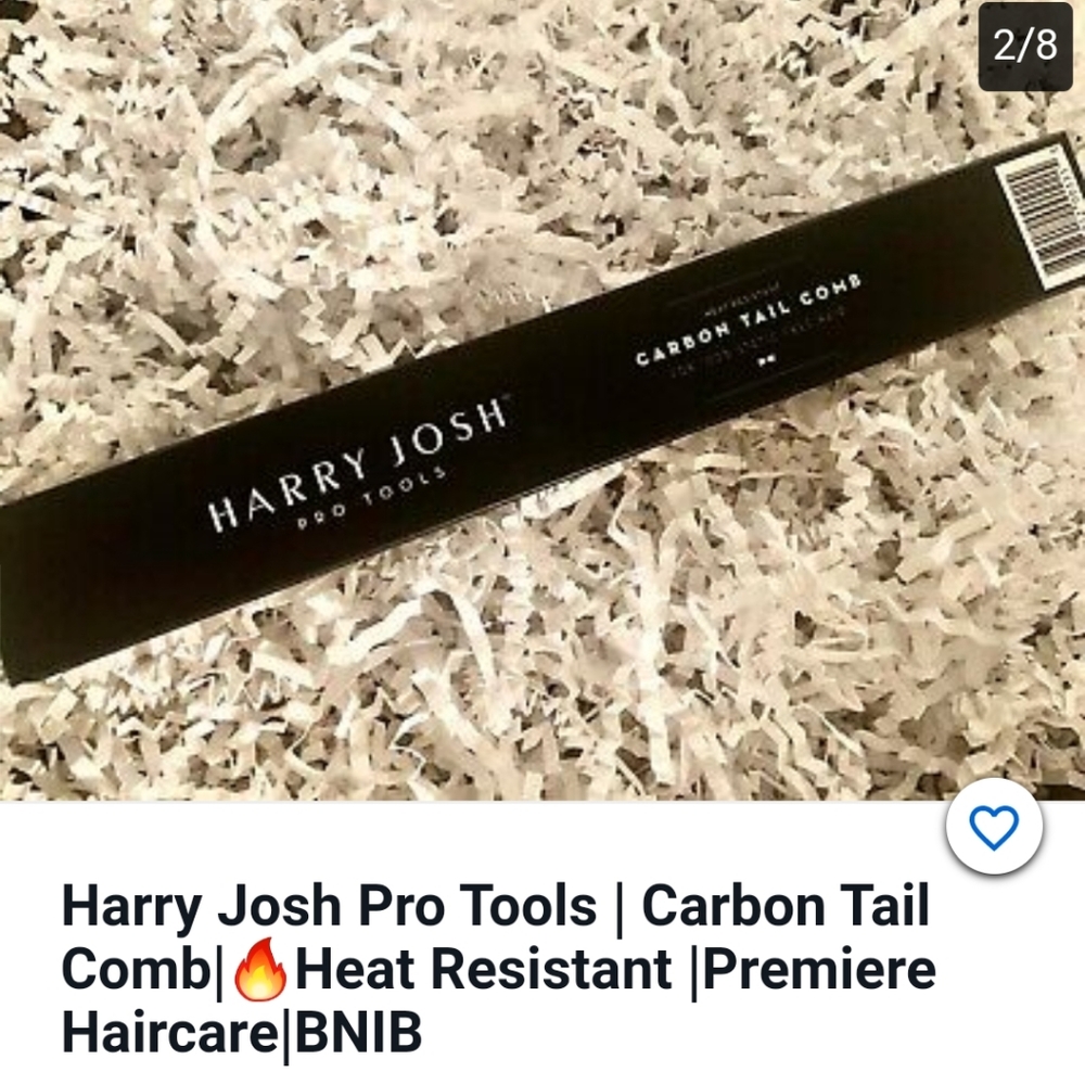 Harry Josh Pro Tools Carbon tail comb